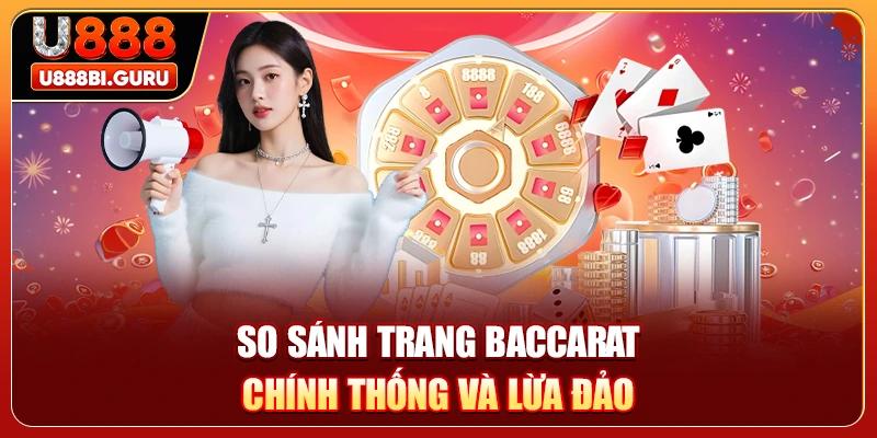 So sánh trang Baccarat chính thống và lừa đảo